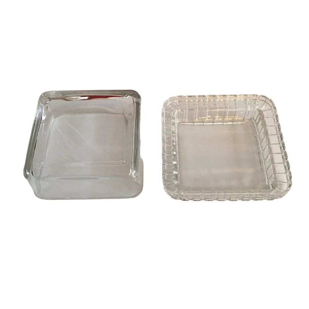 Glass square  candy dish - Picture 2 of 5